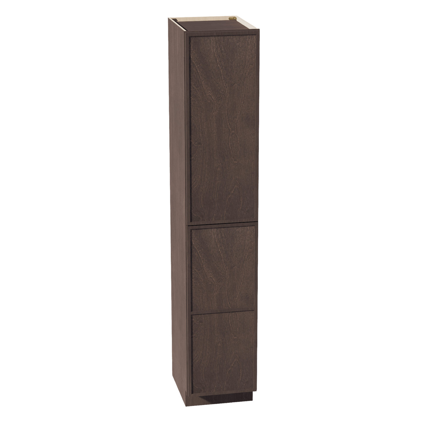 SM - TP1896: Mocha Brown Slim Shaker 18"W x 96"H x 24"D 2 Doors & 6 Shelves Tall Shelf Pantry Cabinets - NextCabinets