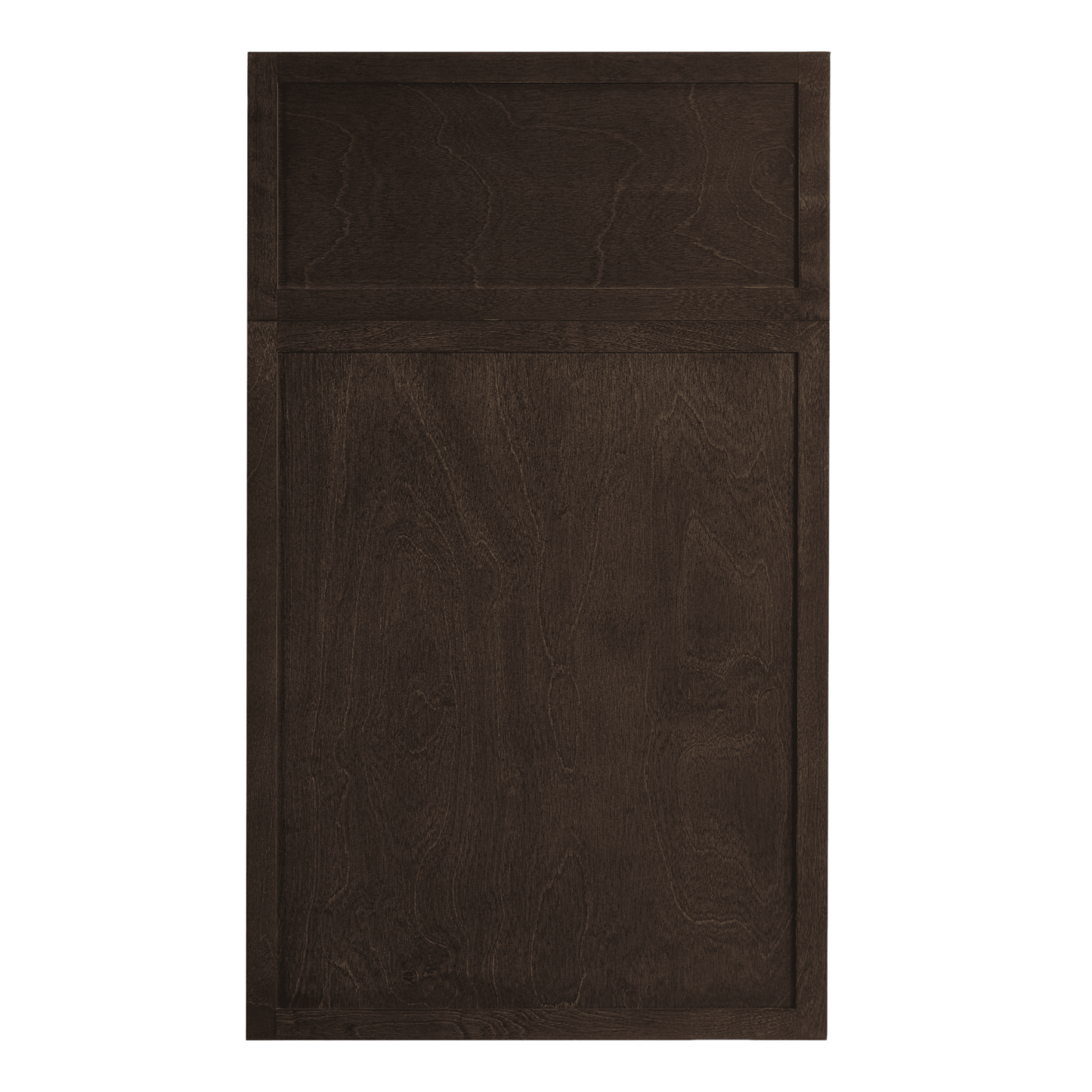 SM - W391524: Mocha Brown Slim Shaker 39"W x 15"H x 24"D 2 Doors Standard Bridge Wall Cabinet - NextCabinets