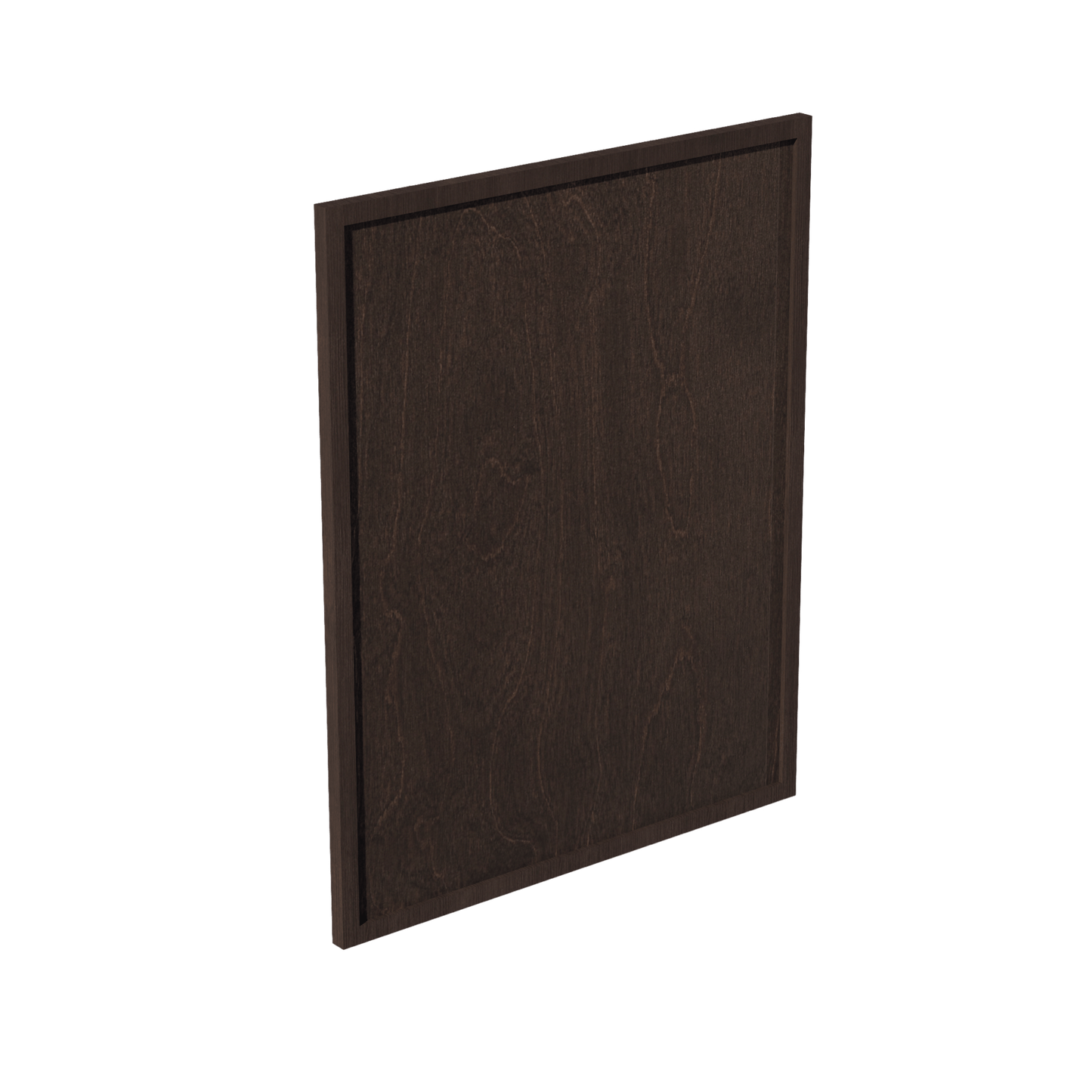 SM - WP - BASE: Mocha Brown Slim Shaker 23 - 1/2"W x 29 - 1/2"H x 3/4"D Wainscot Panel Base - NextCabinets