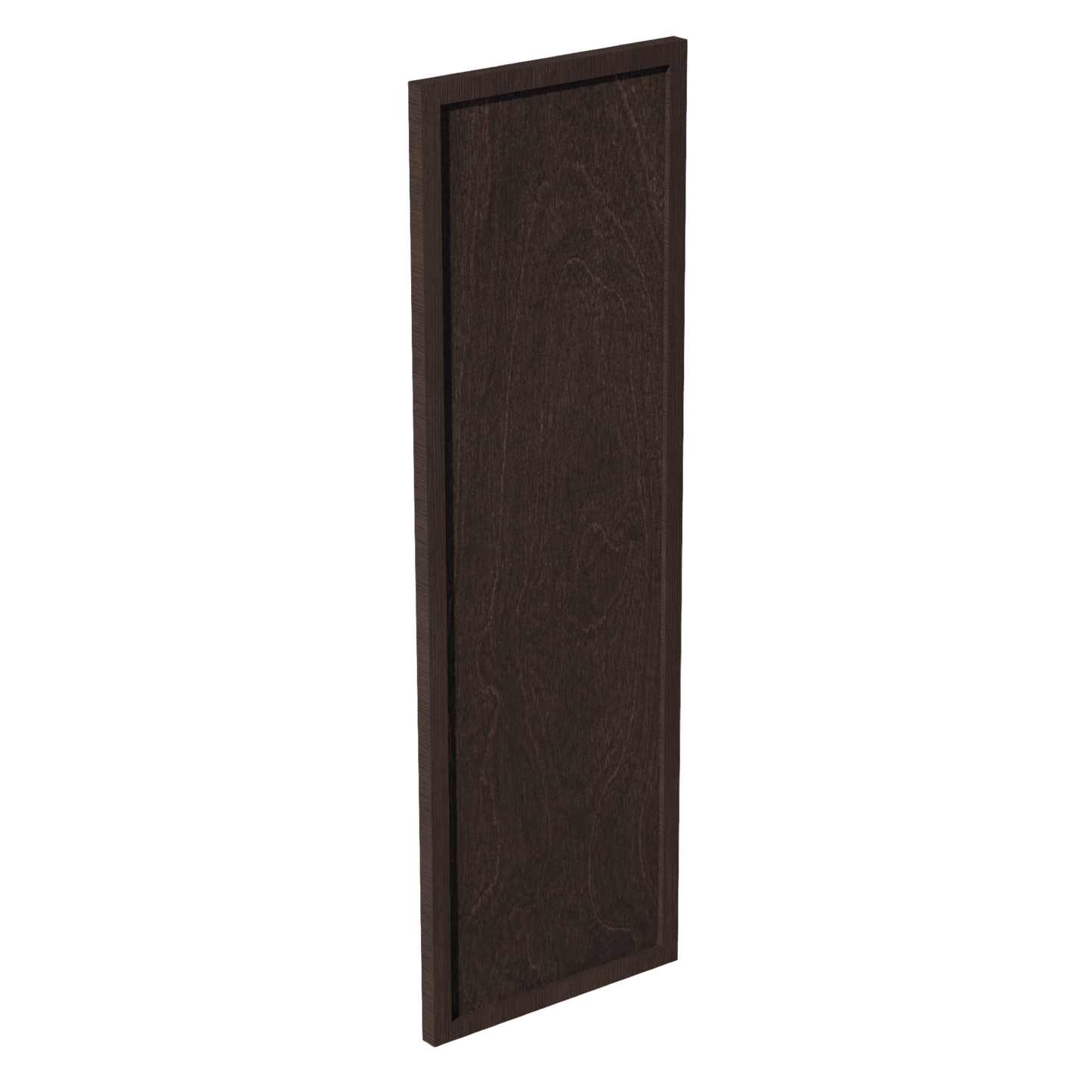 SM - WP - W36: Mocha Brown Slim Shaker 36" - 11 - 1/2"W x 35 - 1/2"H x 3/4"D Wainscot Panel Wall - NextCabinets