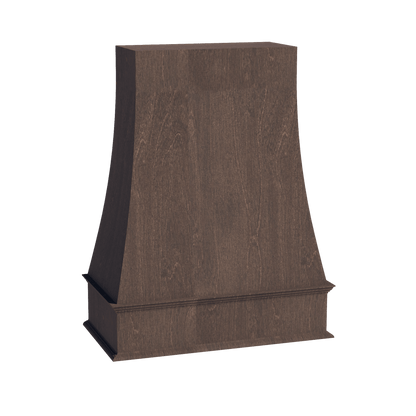 SM - WRH4836: Mocha Brown Slim Shaker 48"W x 36"H Wood Wall Mounted Range Hoods - NextCabinets