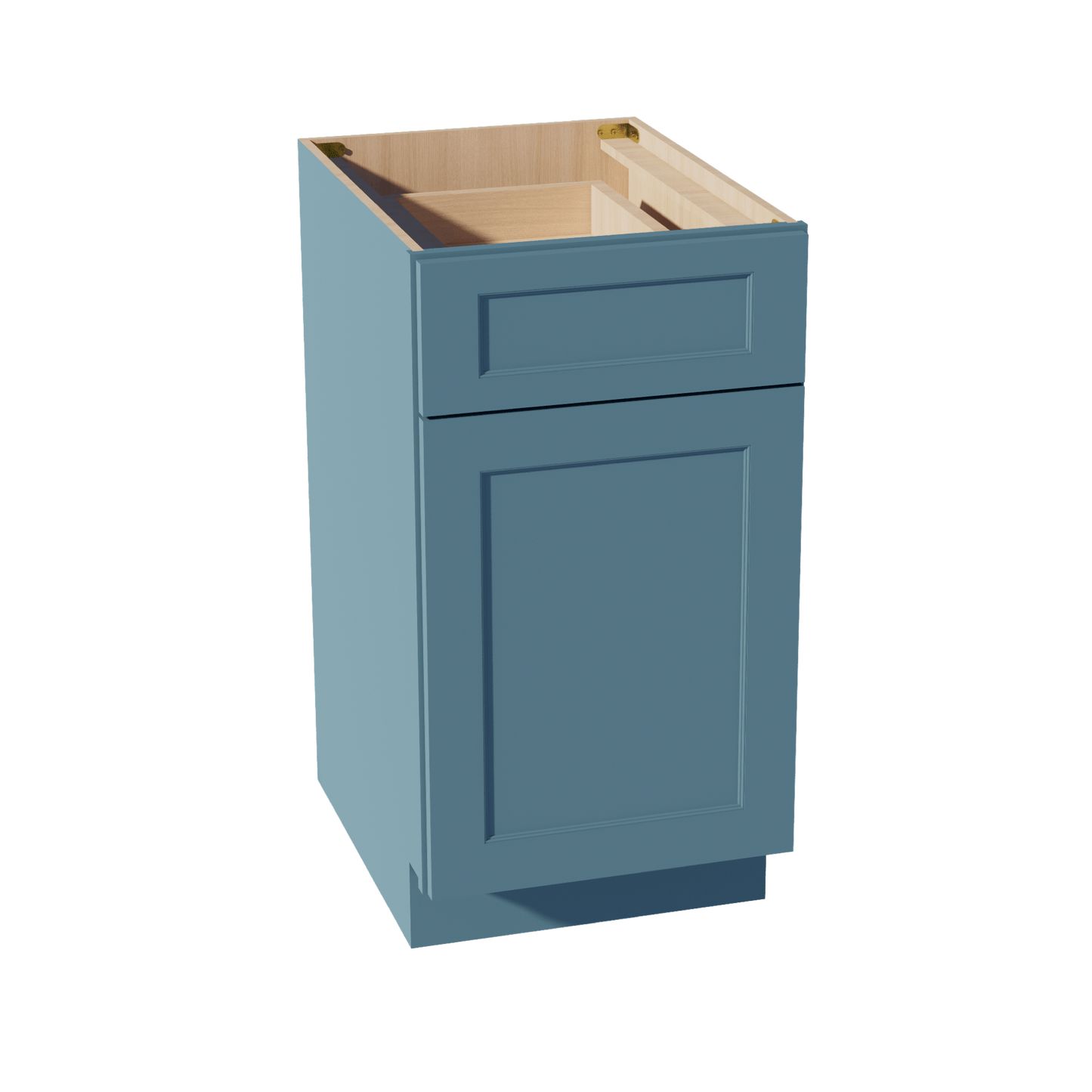 TG - B18: Soft Green Shaker 18" 1 Drawer 1 Door Standard Base Cabinet - NextCabinets