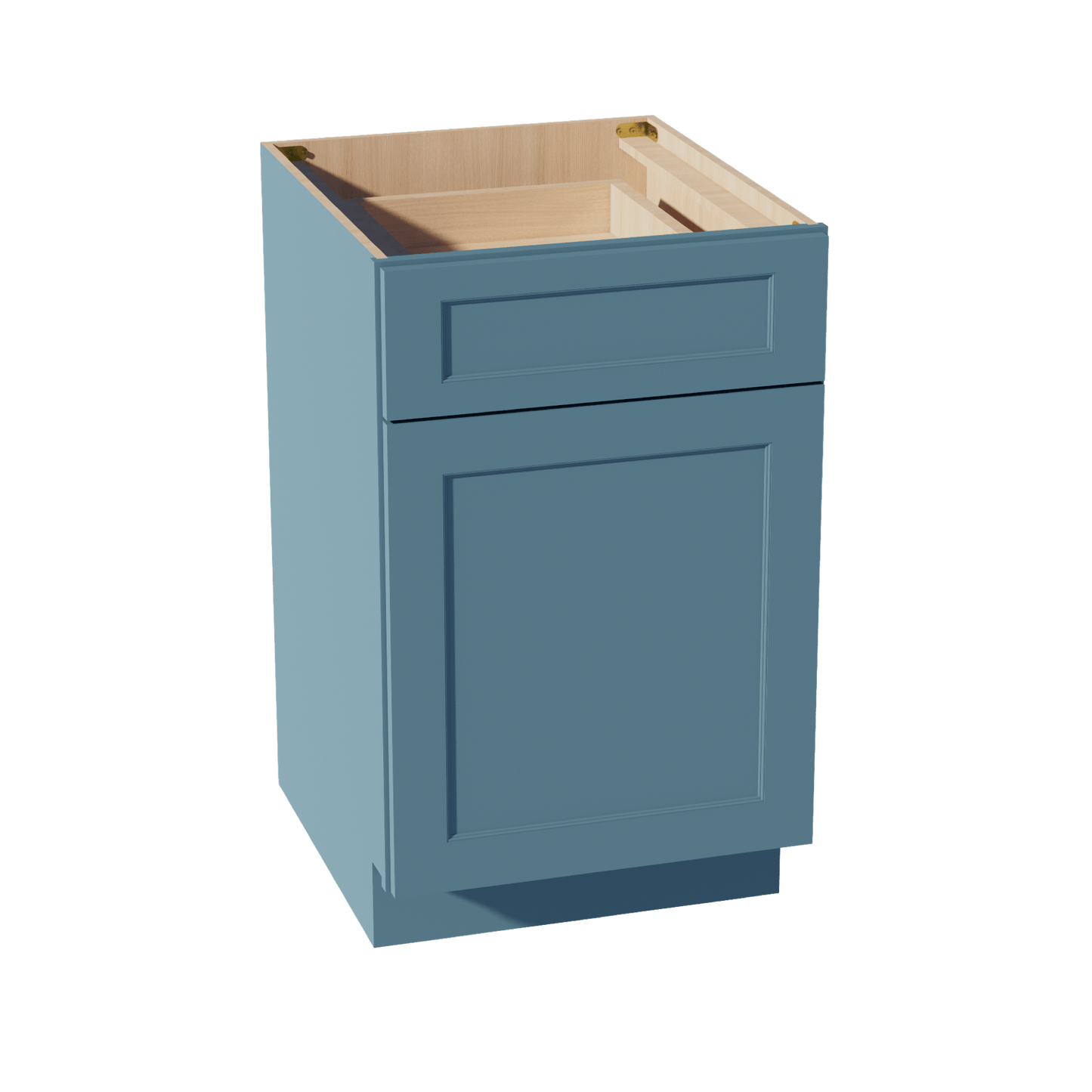 TG - B21: Soft Green Shaker 21" 1 Drawer 1 Door Standard Base Cabinet - NextCabinets