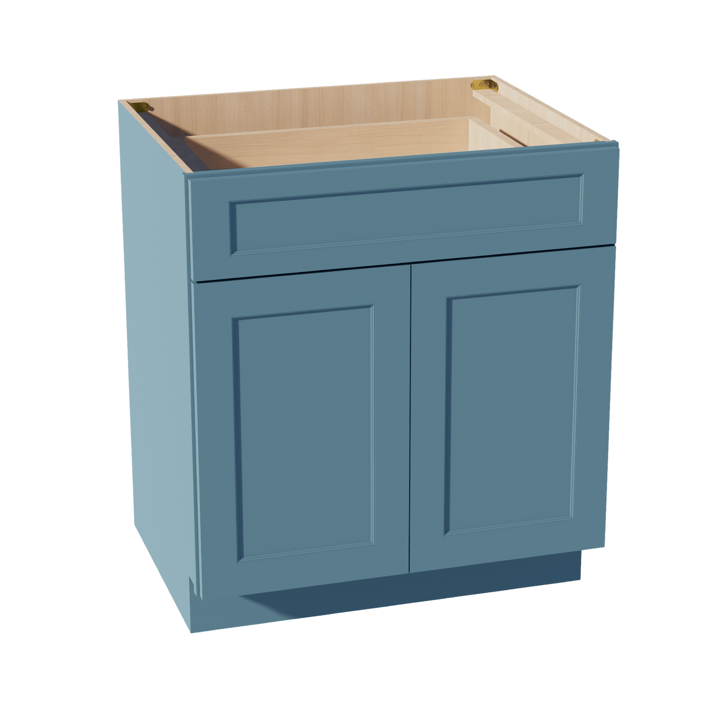 TG - B30: Soft Green Shaker 30" 1 Drawer 2 Doors Standard Base Cabinet - NextCabinets