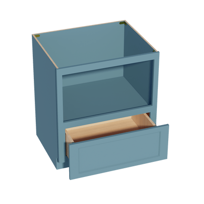 TG - BMC30: Soft Green Shaker 30" 1 Drawer Base Built - in Microwave Cabinets - NextCabinets