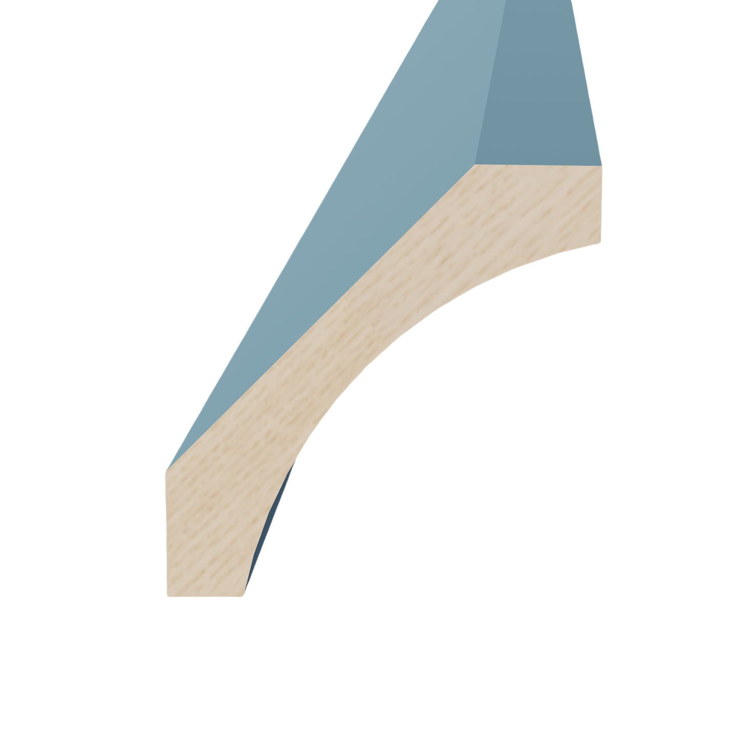 TG - CM4: Soft Green Shaker 96"W x 2 - 1/2"H x 2 - 1/2"D Crown Molding - NextCabinets