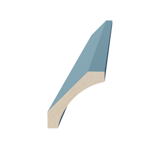 TG - CM4: Soft Green Shaker 96"W x 2 - 1/2"H x 2 - 1/2"D Crown Molding - NextCabinets