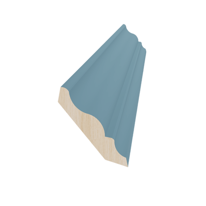 TG - CM6: Soft Green Shaker 96"W x 3 - 1/2"H x 2 - 1/2"D Crown Molding - NextCabinets