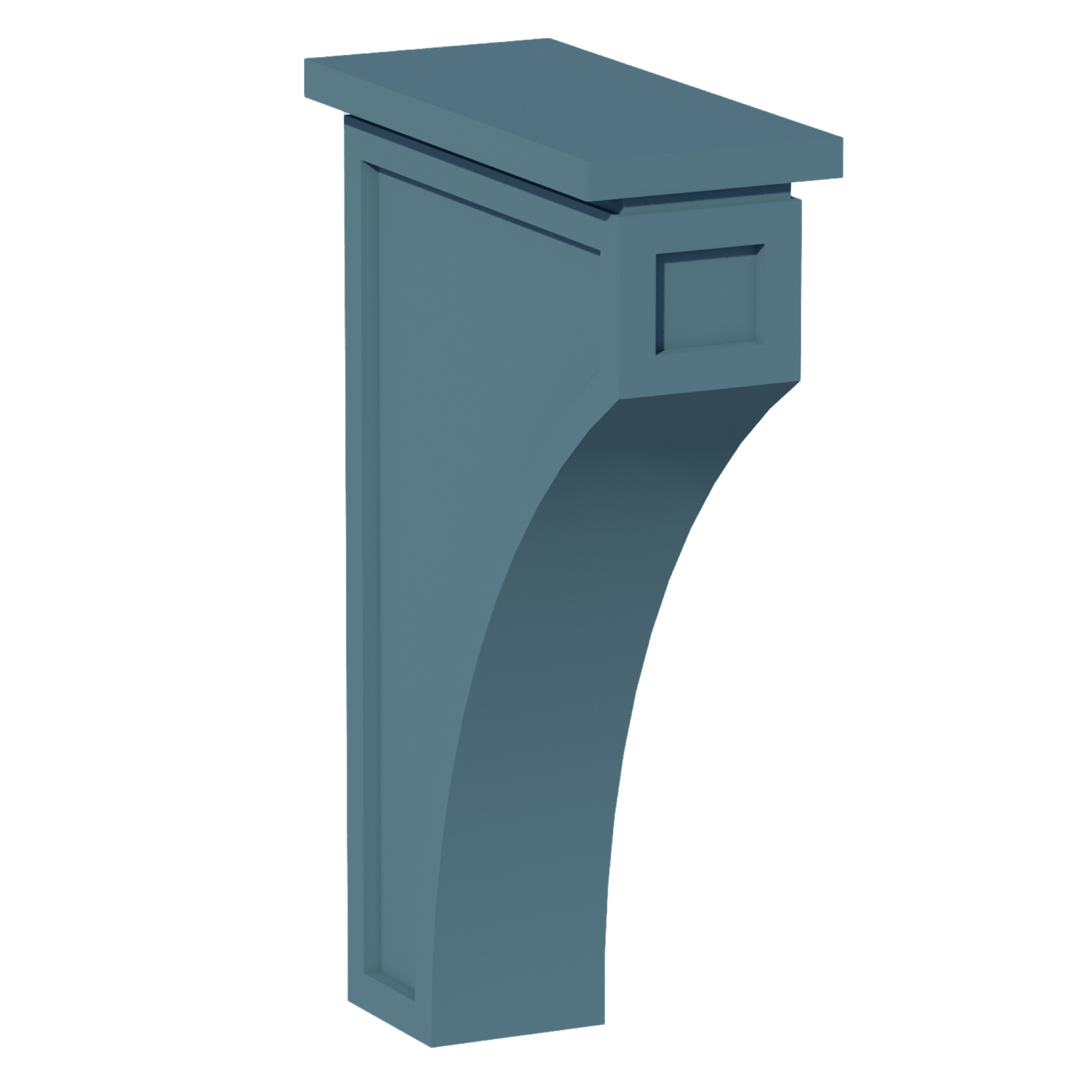 TG - CMCB: Soft Green Shaker 3 - 1/2"W x 12 - 1/4"H x 08"D Extra Large Corbel - NextCabinets