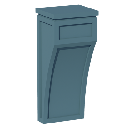 TG - CML: Soft Green Shaker 5 - 1/4"W x 12 - 1/2"H x 4 - 1/2"D Large Corbel - NextCabinets