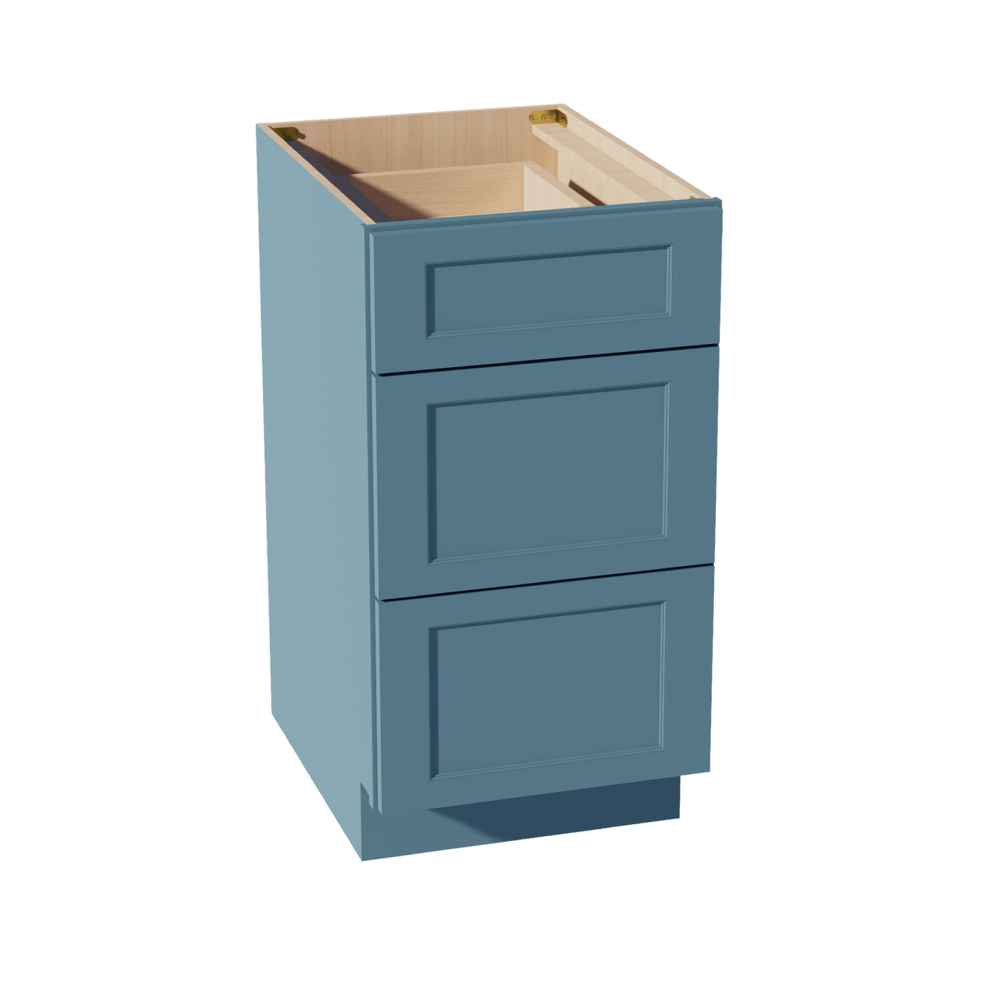 TG - DB18: Soft Green Shaker 18" 3 Drawers Base Cabinet - NextCabinets