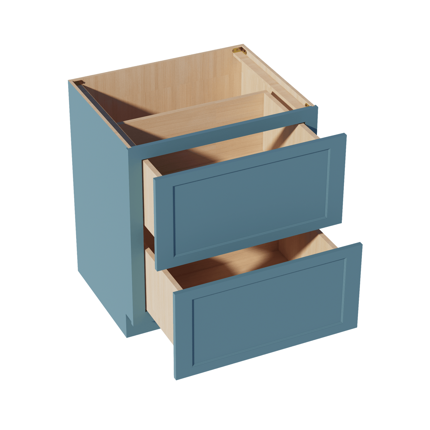 TG - DB30 - 2: Soft Green Shaker 30" 2 Drawers Base Cabinet - NextCabinets