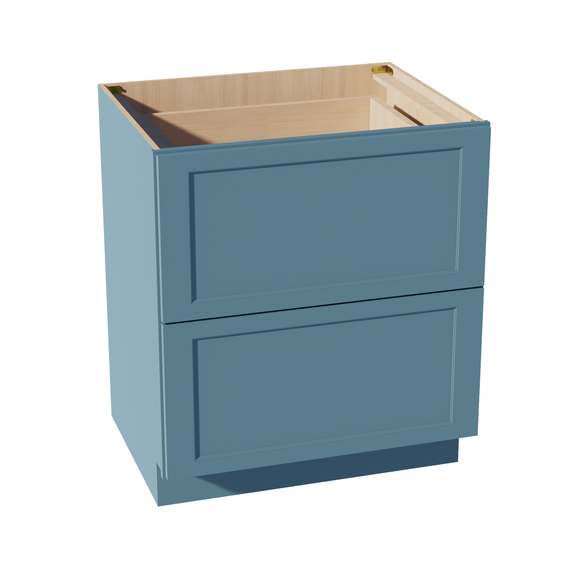 TG - DB30 - 2: Soft Green Shaker 30" 2 Drawers Base Cabinet - NextCabinets