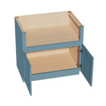 TG - FS36: Soft Green Shaker 36" 2 Doors Farm House Sink Base Cabinets - NextCabinets