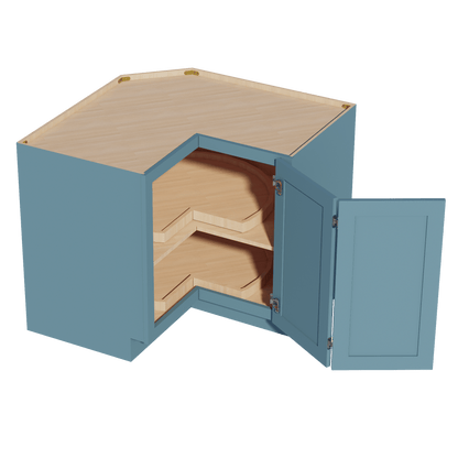 TG - LSB36: Soft Green Shaker 36" 2 Doors Lazy Susan Corner Base Cabinet - NextCabinets