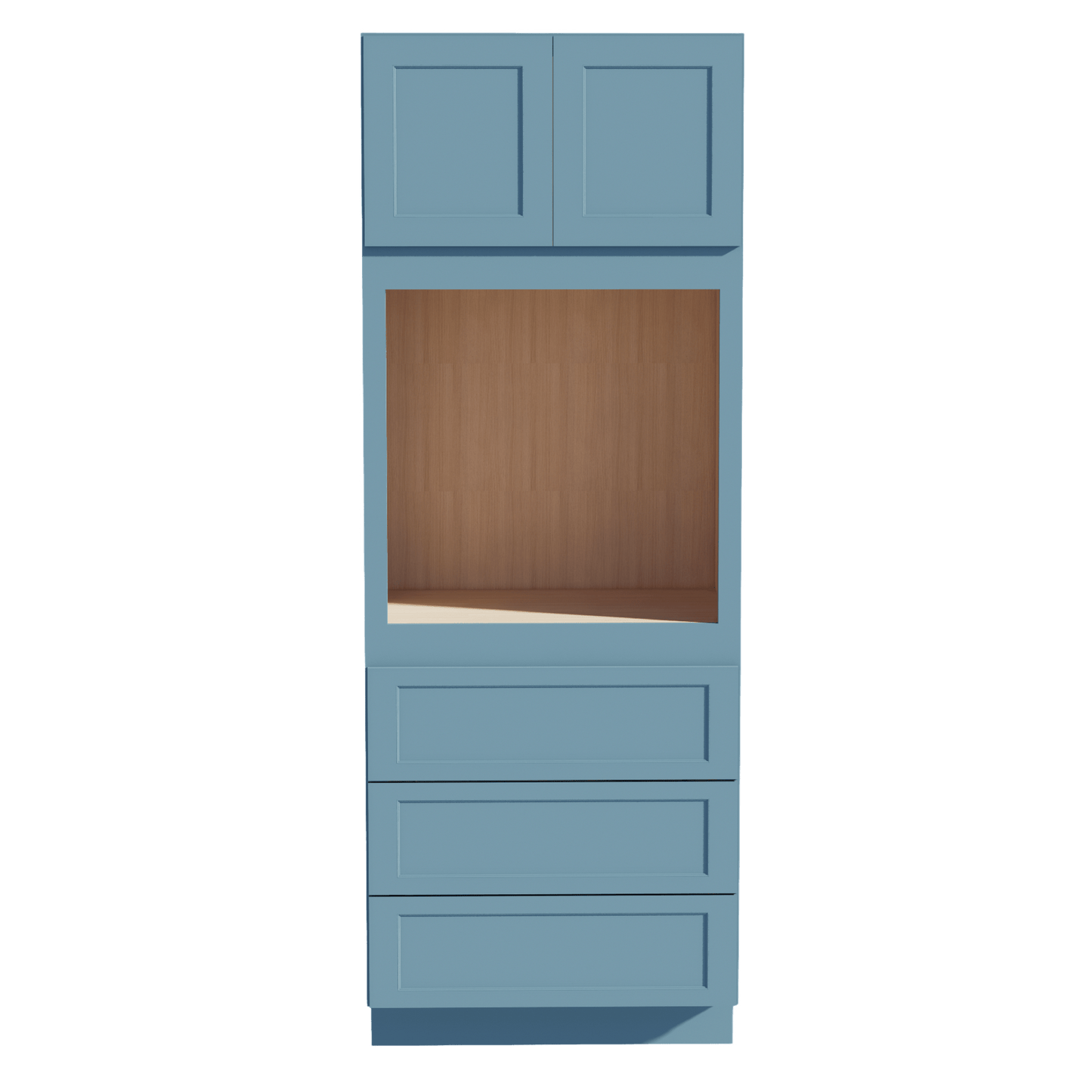 TG - OC3390: Soft Green Shaker 33"W x 90"H x 24"D 2 Doors & 3 Drawers Tall Oven Shelf Cabinets - NextCabinets