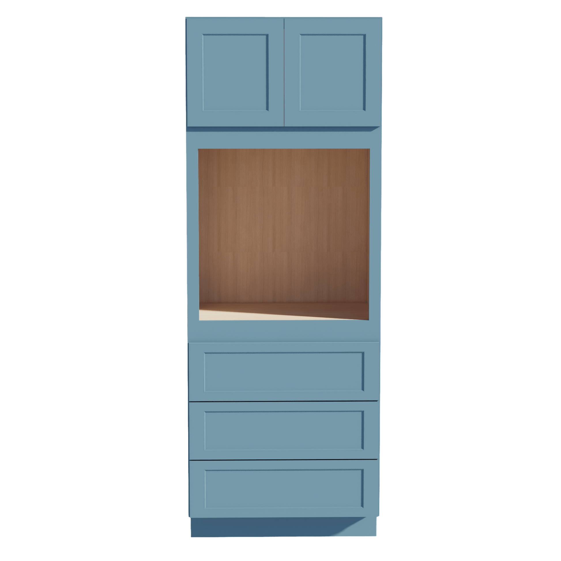 TG - OC3390: Soft Green Shaker 33"W x 90"H x 24"D 2 Doors & 3 Drawers Tall Oven Shelf Cabinets - NextCabinets