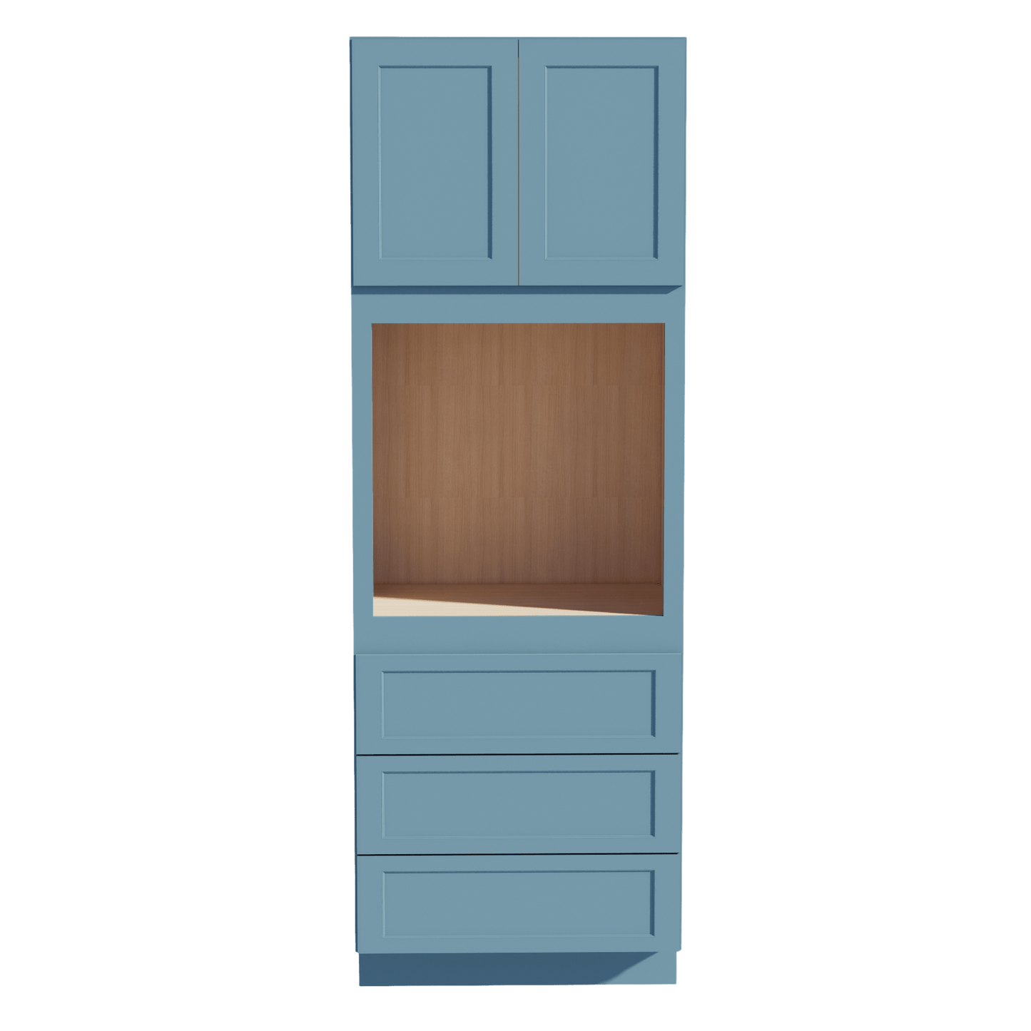 TG - OC3396: Soft Green Shaker 33"W x 96"H x 24"D 2 Doors & 3 Drawers Tall Oven Shelf Cabinets - NextCabinets