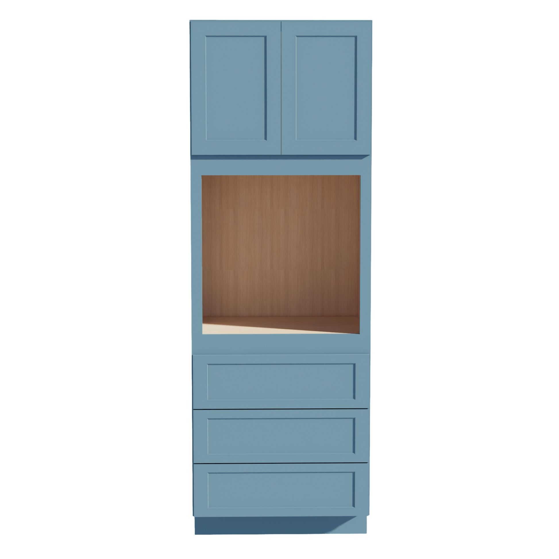 TG - OC3396: Soft Green Shaker 33"W x 96"H x 24"D 2 Doors & 3 Drawers Tall Oven Shelf Cabinets - NextCabinets