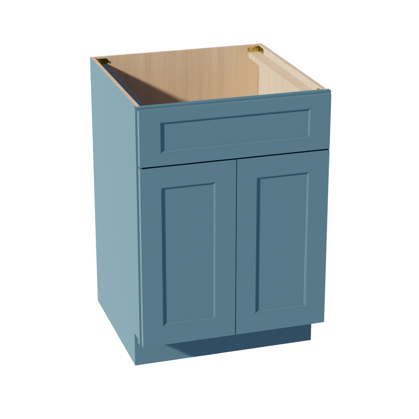 TG - SB24: Soft Green Shaker 24" 2 Doors 1 False Drawer Sink Base Cabinet - NextCabinets