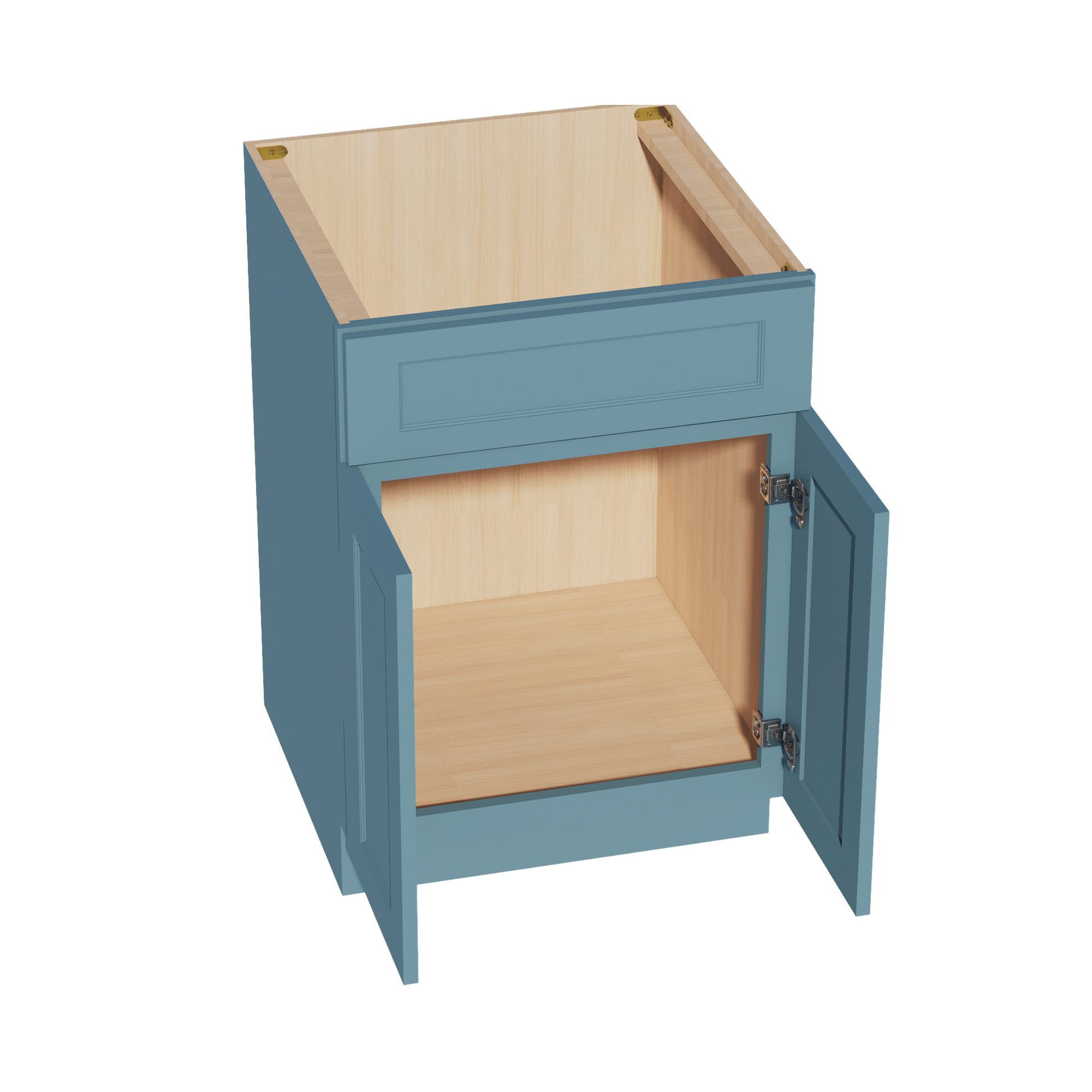 TG - SB24: Soft Green Shaker 24" 2 Doors 1 False Drawer Sink Base Cabinet - NextCabinets