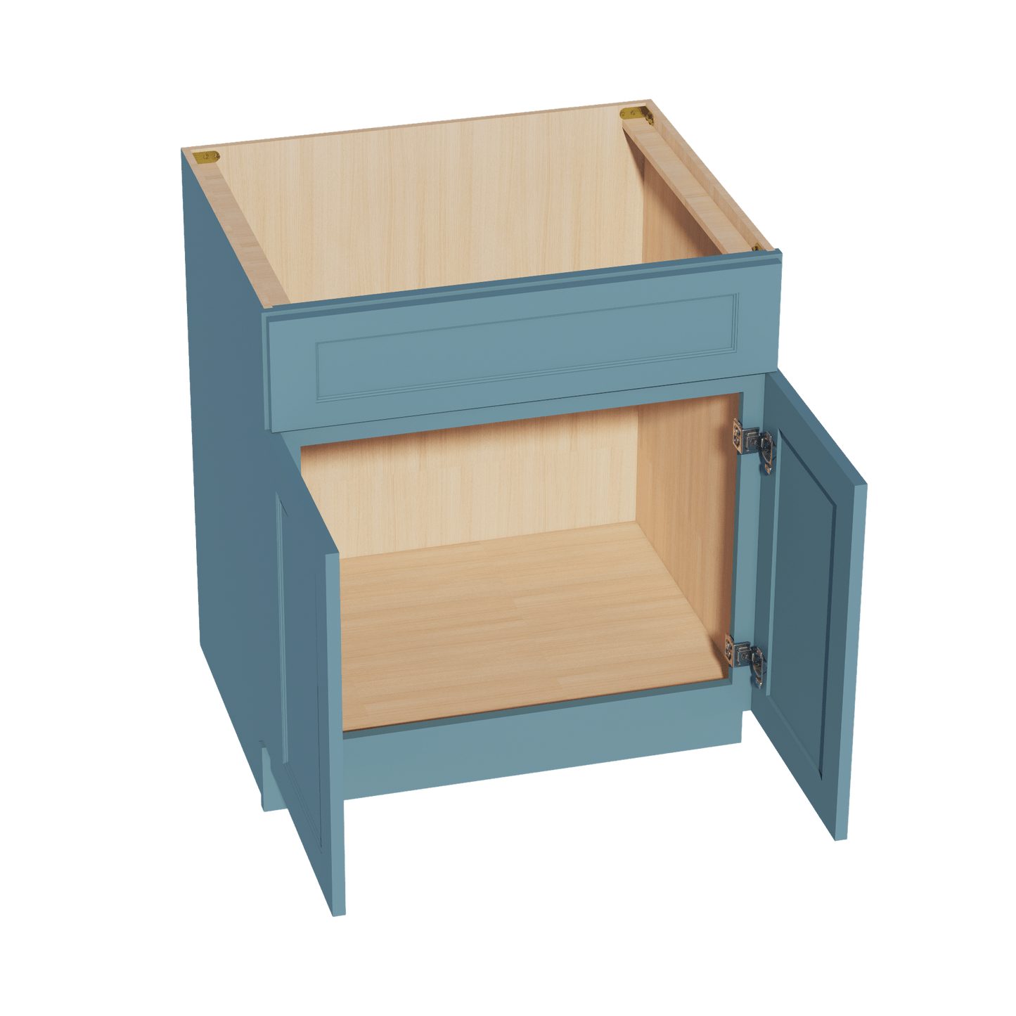 TG - SB30: Soft Green Shaker 30" 2 Doors 1 False Drawer Sink Base Cabinet - NextCabinets