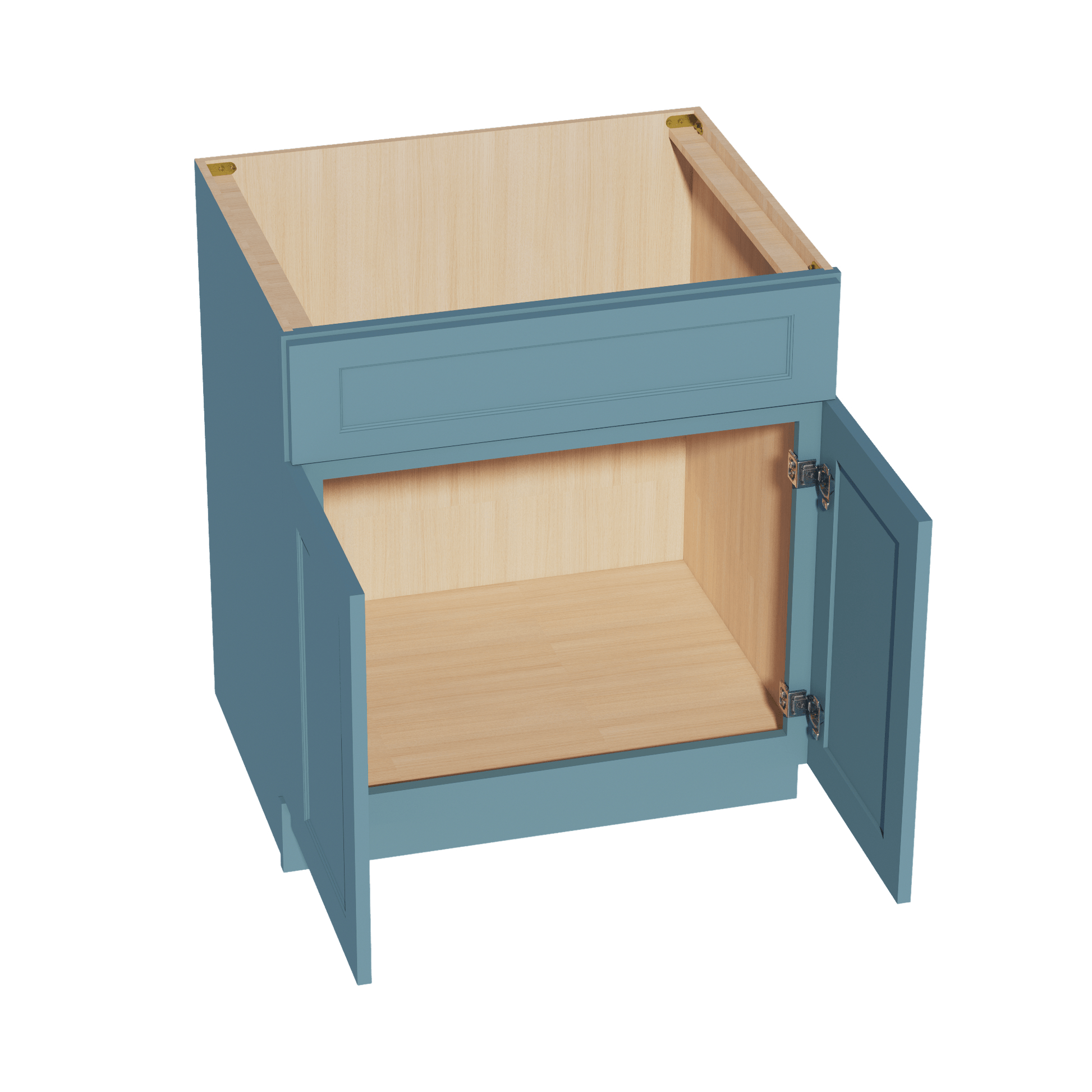 TG - SB30: Soft Green Shaker 30" 2 Doors 1 False Drawer Sink Base Cabinet - NextCabinets