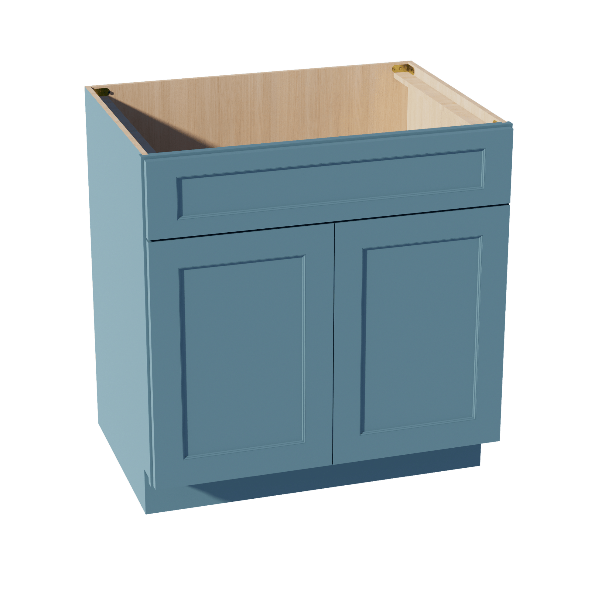 TG - SB33: Soft Green Shaker 33" 2 Doors 1 False Drawer Sink Base Cabinet - NextCabinets