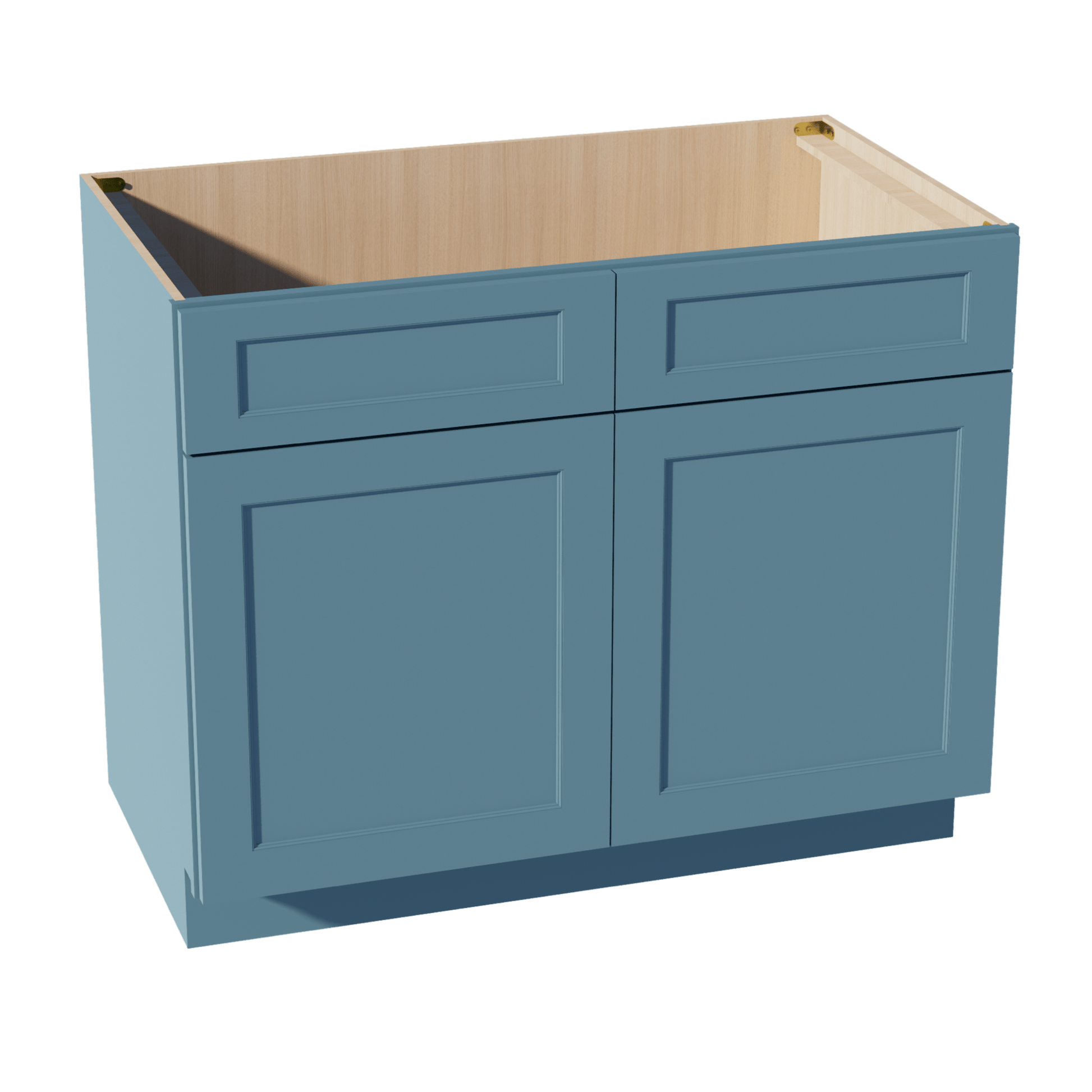 TG - SB42: Soft Green Shaker 42" 2 Doors 2 False Drawers Sink Base Cabinet - NextCabinets