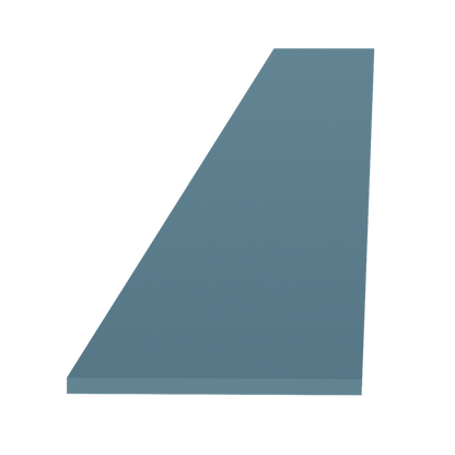 TG - TK8: Soft Green Shaker 96"W x 4 - 1/2"H x 1/4"D Toe Kick Plate - NextCabinets