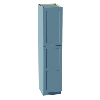 TG - TP1884: Soft Green Shaker 18"W x 84"H x 24"D 2 Doors & 5 Shelves Tall Shelf Pantry Cabinets - NextCabinets