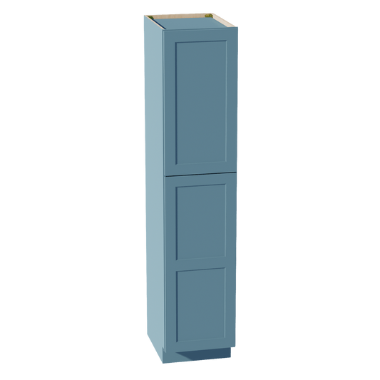 TG - TP1884: Soft Green Shaker 18"W x 84"H x 24"D 2 Doors & 5 Shelves Tall Shelf Pantry Cabinets - NextCabinets