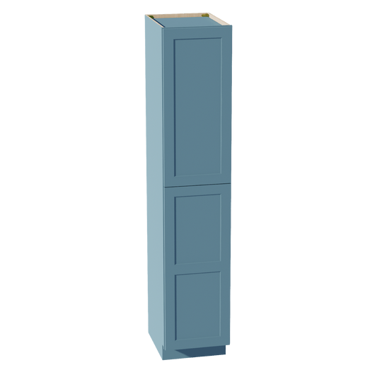 TG - TP1890: Soft Green Shaker 18"W x 90"H x 24"D 2 Doors & 5 Shelves Tall Shelf Pantry Cabinets - NextCabinets