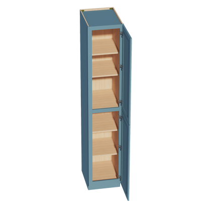 TG - TP1896: Soft Green Shaker 18"W x 96"H x 24"D 2 Doors & 6 Shelves Tall Shelf Pantry Cabinets - NextCabinets