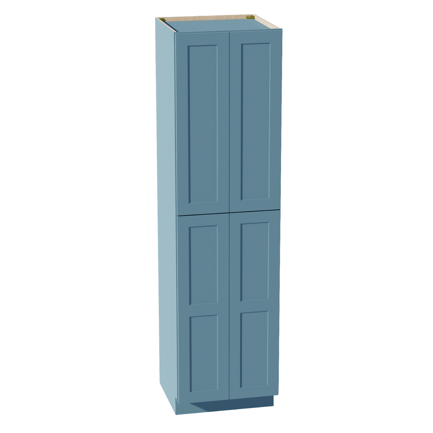 TG - TP2490: Soft Green Shaker 24"W x 90"H x 24"D 4 Door & 5 Shelves Tall Shelf Pantry Cabinets - NextCabinets
