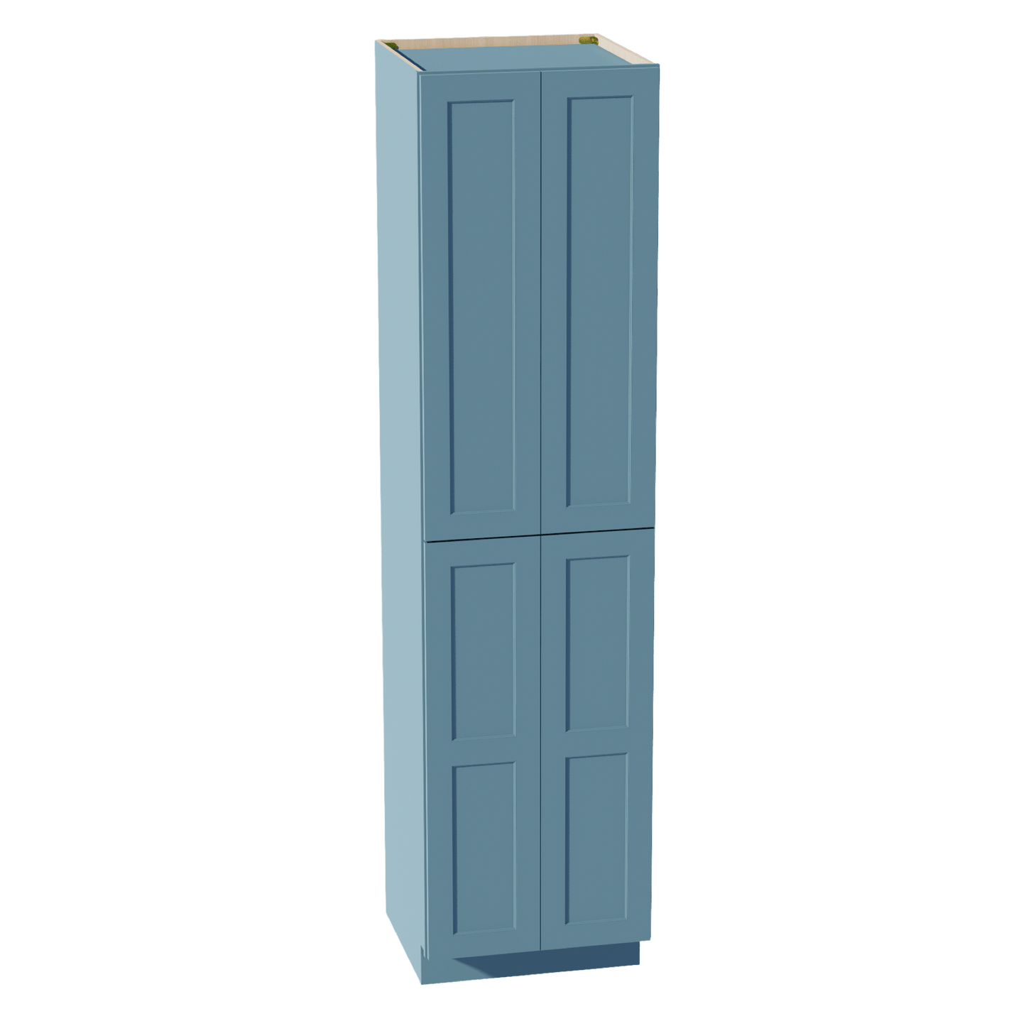 TG - TP2496: Soft Green Shaker 24"W x 96"H x 24"D 4 Door & 6 Shelves Tall Shelf Pantry Cabinets - NextCabinets