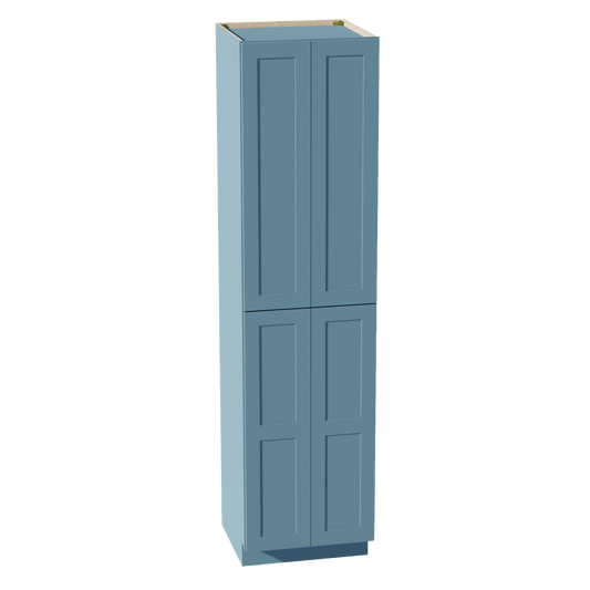 TG - TP2496: Soft Green Shaker 24"W x 96"H x 24"D 4 Door & 6 Shelves Tall Shelf Pantry Cabinets - NextCabinets
