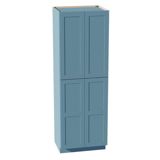 TG - TP3090: Soft Green Shaker 30"W x 90"H x 24"D 4 Door & 5 Shelves Tall Shelf Pantry Cabinets - NextCabinets
