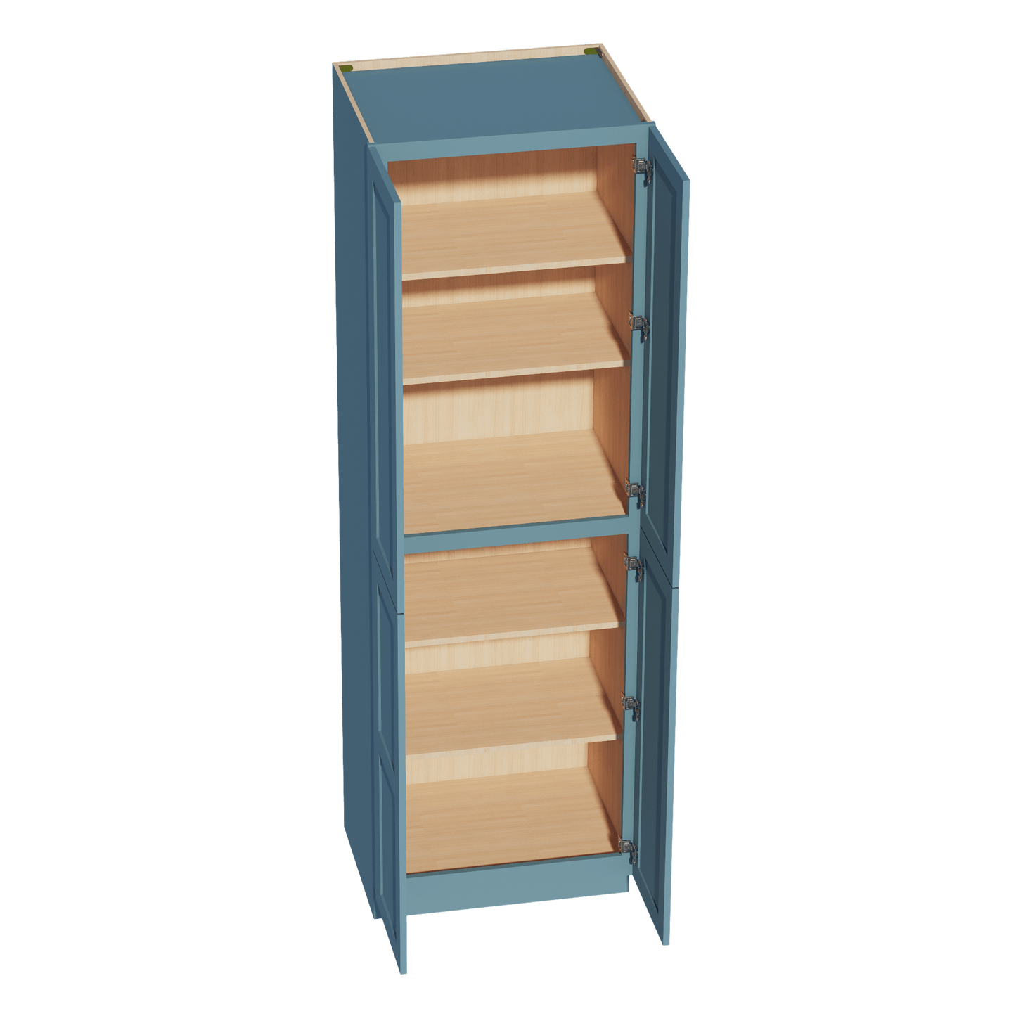 TG - TP3096: Soft Green Shaker 30"W x 96"H x 24"D 2 Doors & 6 Shelves Tall Shelf Pantry Cabinets - NextCabinets