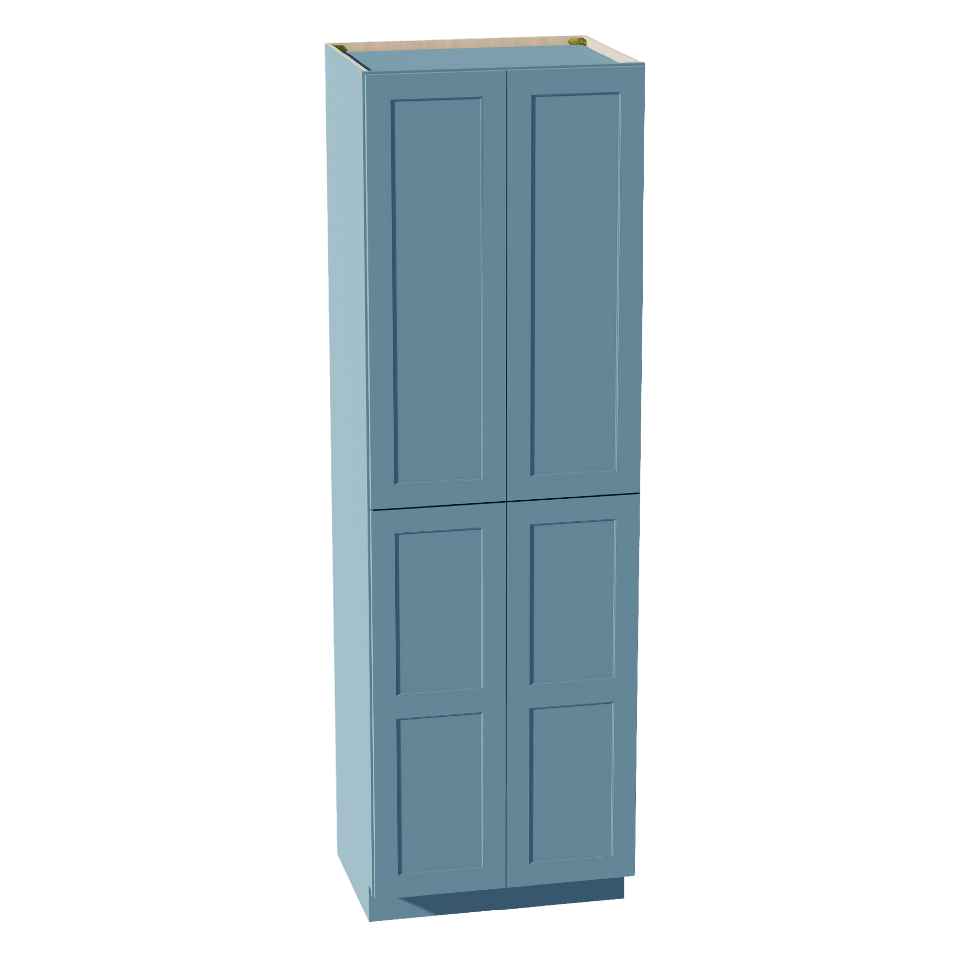 TG - TP3096: Soft Green Shaker 30"W x 96"H x 24"D 2 Doors & 6 Shelves Tall Shelf Pantry Cabinets - NextCabinets