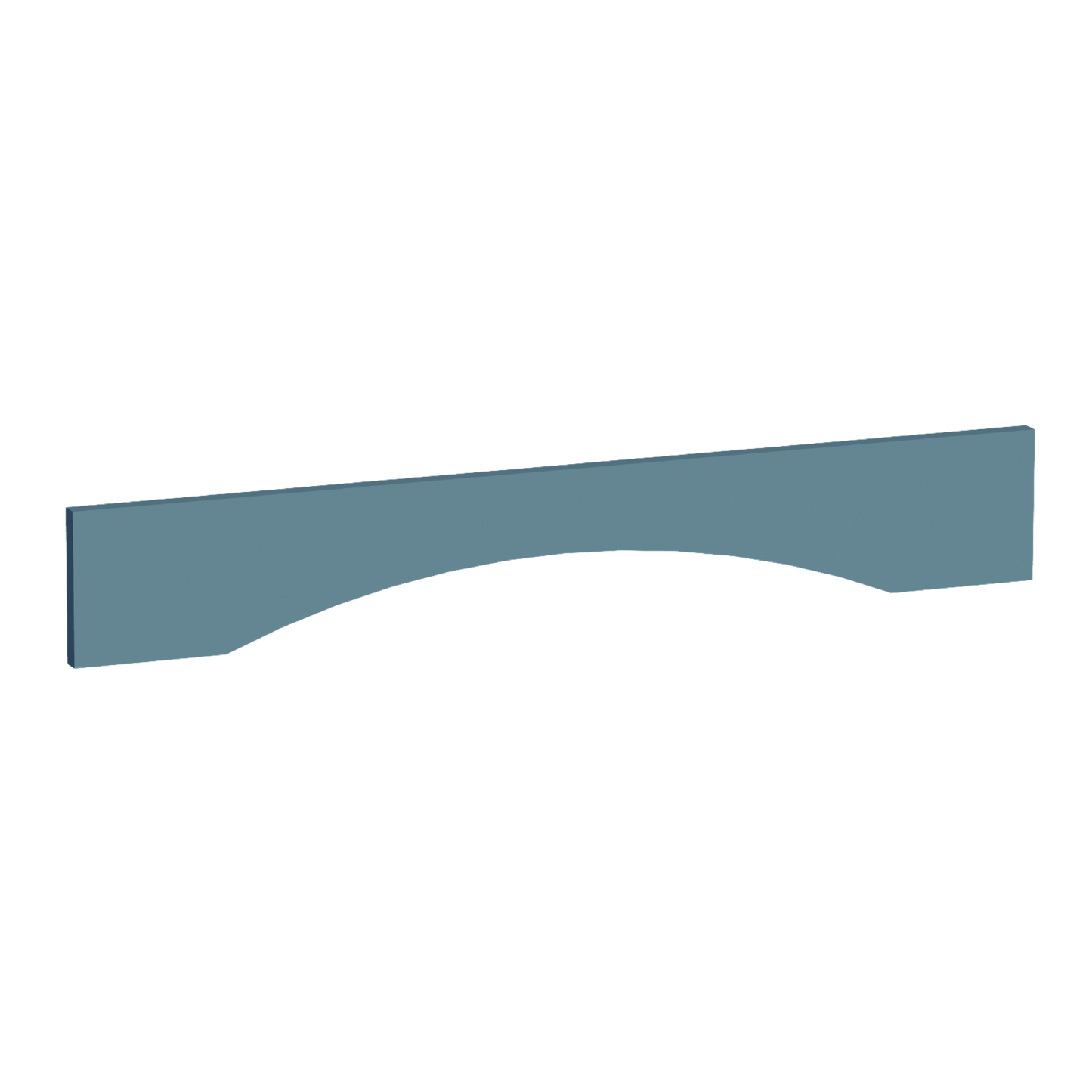 TG - VAR36: Soft Green Shaker 36"W x 5 - 1/2"H x 3/4"D Arched Valance - NextCabinets