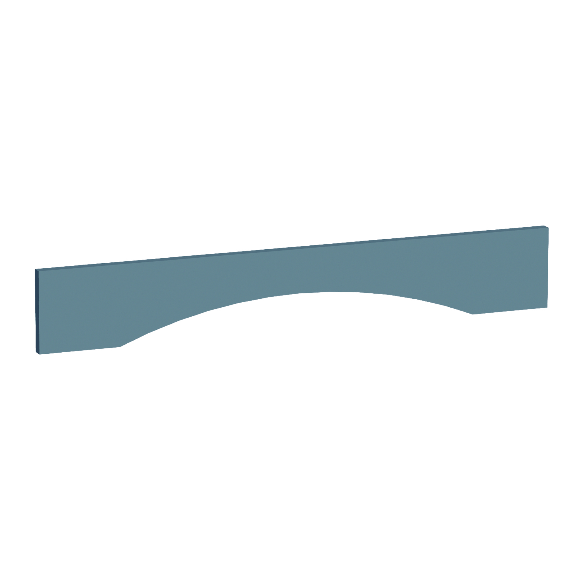 TG - VAR36: Soft Green Shaker 36"W x 5 - 1/2"H x 3/4"D Arched Valance - NextCabinets