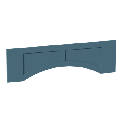 TG - VARP42: Soft Green Shaker 42"W x 12"H x 3/4"D Arched Valance with Raised Panel - NextCabinets