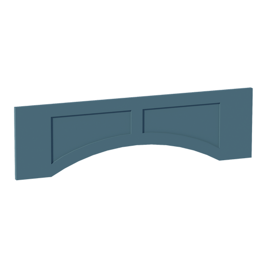 TG - VARP42: Soft Green Shaker 42"W x 12"H x 3/4"D Arched Valance with Raised Panel - NextCabinets