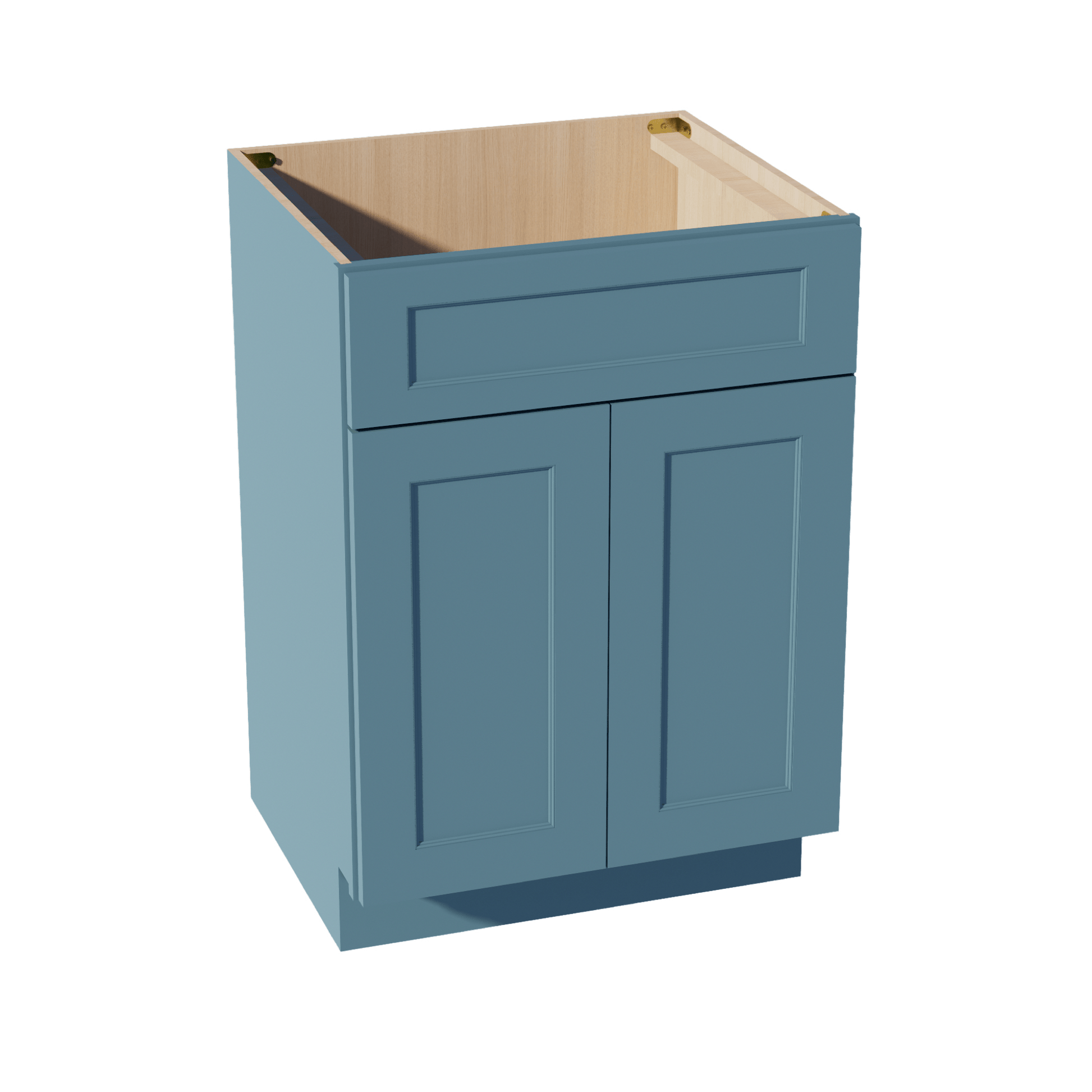 TG - VSB2421: Soft Green Shaker 24"W x 34 - 1/2"H x 21"D 2 Doors & 1 False Drawer Vanity Sink Base Cabinets - NextCabinets