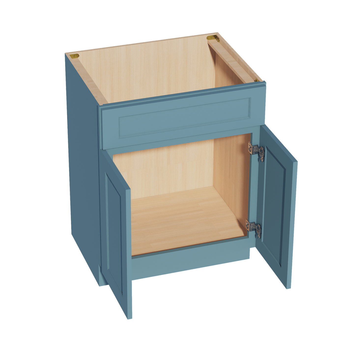 TG - VSB2721: Soft Green Shaker 27"W x 34 - 1/2"H x 21"D 2 Doors & 1 False Drawer Vanity Sink Base Cabinets - NextCabinets