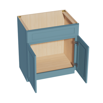 TG - VSB3021: Soft Green Shaker 30"W x 34 - 1/2"H x 21"D 2 Doors & 1 False Drawer Vanity Sink Base Cabinets - NextCabinets