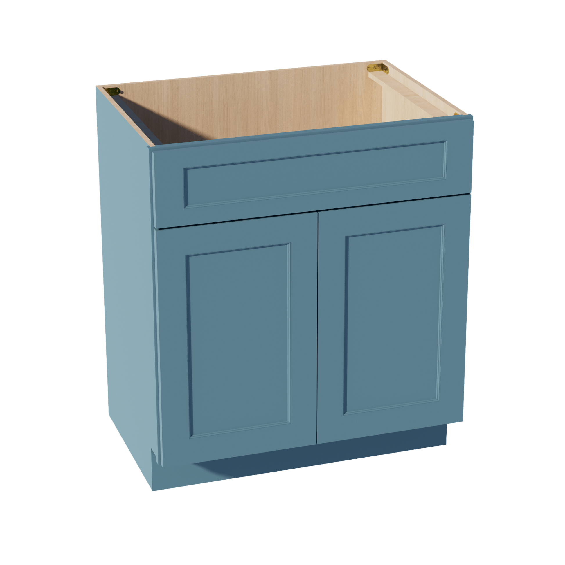 TG - VSB3021: Soft Green Shaker 30"W x 34 - 1/2"H x 21"D 2 Doors & 1 False Drawer Vanity Sink Base Cabinets - NextCabinets