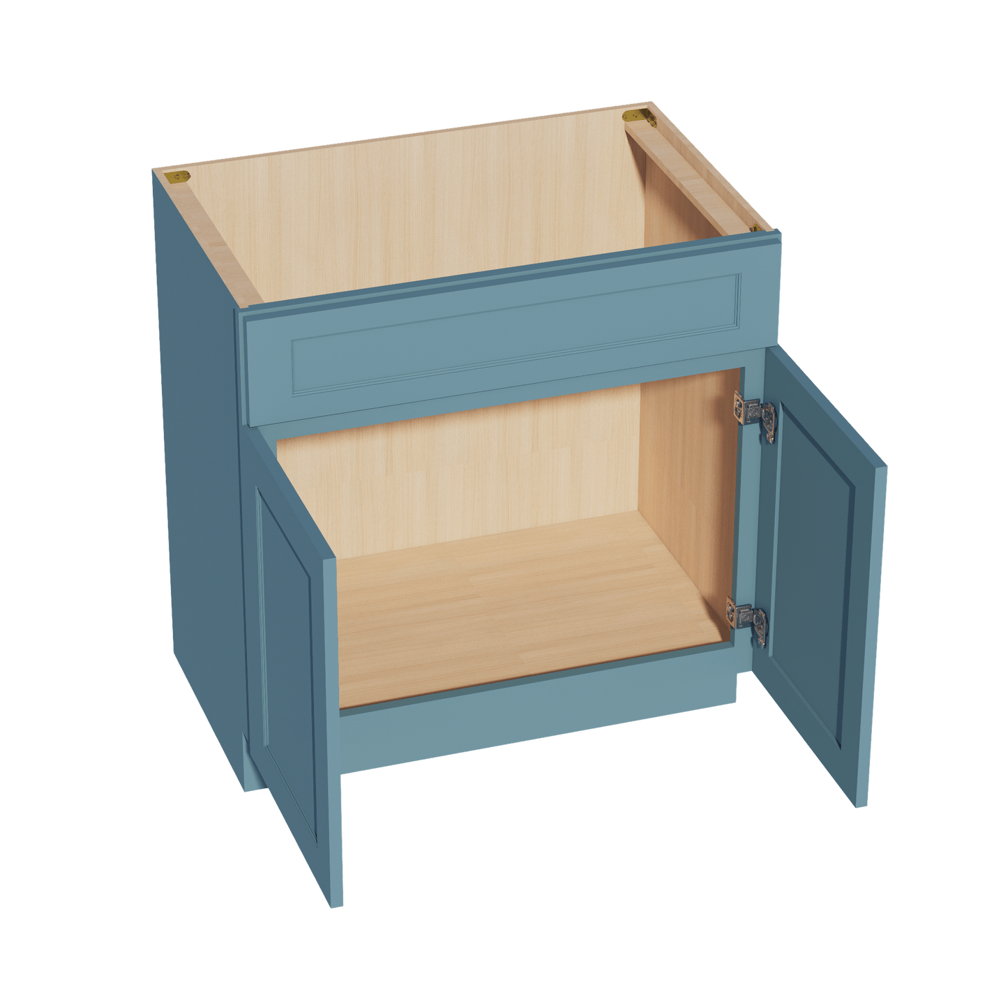 TG - VSB3321: Soft Green Shaker 33"W x 34 - 1/2"H x 21"D 2 Doors & 1 False Drawer Vanity Sink Base Cabinets - NextCabinets