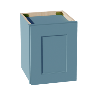 TG - W1215: Soft Green Shaker 12"W x 15"H 1 Door Standard Wall Bridge Cabinet - NextCabinets